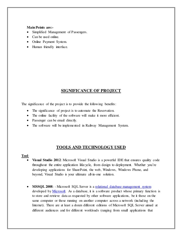 railway system database project